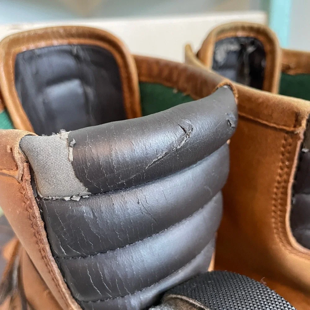 Polo Ralph Lauren Conquest HI III Mens Brown Leather Duck Boots Size 13D READ